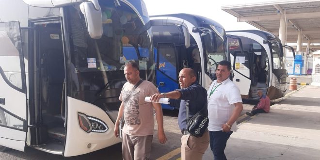 لجان السياحة تستقبل أولى أفواج الحج البري بالمنافذ البحرية والبرية