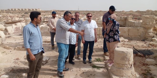 ترميم الجبانة والحي السكني بمنطقة مارينا بالعلمين