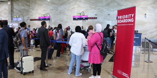 مطار سفنكس لستقبل أولى رحلات Wiz Air قادمة من ميلانو تحمل 247 راكباً