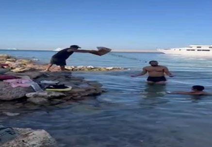 حنفي يشكل لجنة بشأن فيديو إلقاء شخص زجاجات فارغة بمياه البحر الأحمر