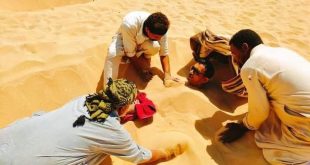 بدء موسم العلاج بالدفن