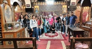 آثار أخميم تستقبل طلاب جامعة الأزهر وطلبة إرشاد سياحى