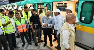 كامل الوزير يتفقد التشغيل التجريبي للمرحلة 3 بالخط الثالث لمترو الأنفاق