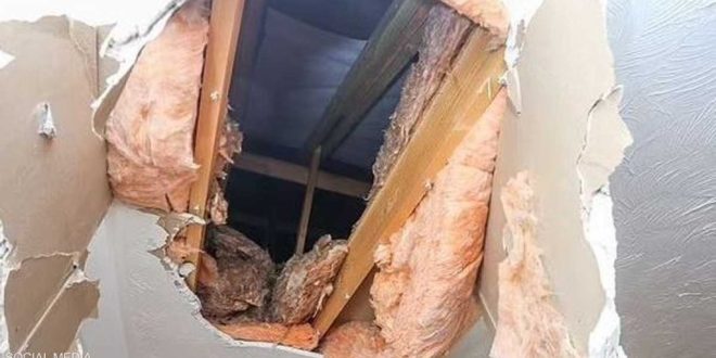 سقوط كتلة جليدية ضخمة من طائرة على سقف منزل يهدد بقتل خبيرة جرائم