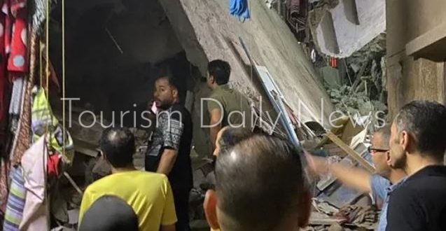 تشكيل لجنة هندسية لفحص العقارات المجاورة للعقار المنهار بحدائق القبة