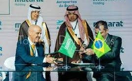 مطارات القابضة السعودية توقع مذكرة تفاهم مع اتحاد المطارات في البرازيل