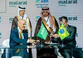 مطارات القابضة السعودية توقع مذكرة تفاهم مع اتحاد المطارات في البرازيل