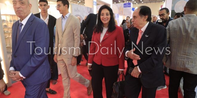 غادة شلبي تفتتح المعرض الدولي الـ 43 لتجهيزات الفنادق والمنشآت السياحية