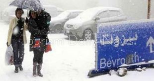 أمطار​ غزيرة و​ثلوج على لبنان والأرصاد تحذر من سرعة الرياح