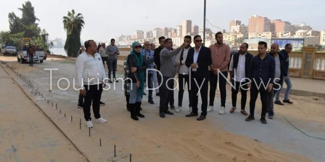 الممشى السياحي الجديد علي النيل بمدينة المنصورة