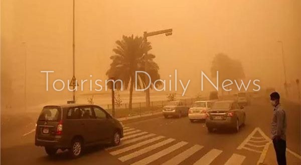 تدهور كبير في الرؤية الأفقية على سواحل مصر الشمالية وسيناء والصعيد
