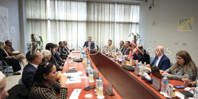 مفتاح يستعرض الخطة والجدول الزمني لأعمال المتجف الكبير حتى نهاية العام الجاري