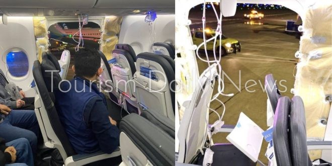 خطوط ألاسكا توقف طيران جميع طائراتها من طراز بوينج 737-9 بعد انفجارها