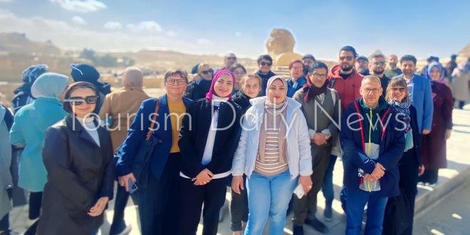 زيارة ممثلي النرويج ضيف شرف معرض القاهرة للكتاب لمنطقة أهرامات الجيزة