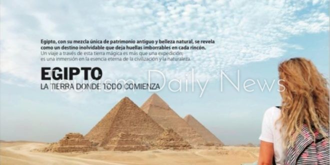 مجلة Infortursa السياحية الإسبانية تصمم غلاف عدد يناير عن مصر