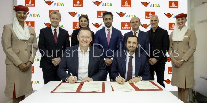 طيران الإمارات تعلن شراكة مع أيدا كروز للرحلات البحرية