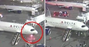 حريق في مقدمة طائرة دلتا يجبر المسافرين على إخلاءها بعد هبوطها في سياتل