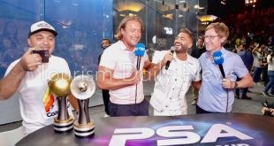 ختام بطولة العالم للإسكواش بالملعب الزجاجي بالمتحف القومي للحضارة