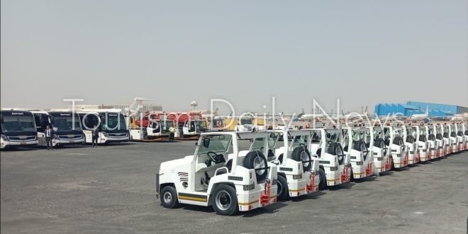 مصر للطيران تطور من اسطولها البري وتضم 37 معدة جديدة للخدمة الأرضية