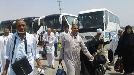 استقبال 4 من حجاج البر بميناء نويبع البحرى