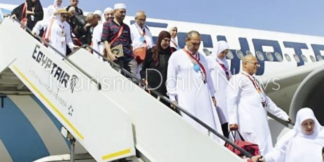 مصر للطيران تسير 8 رحلات لإعادة حجاج بيت الله الحرام إلى أرض الوطن غداً