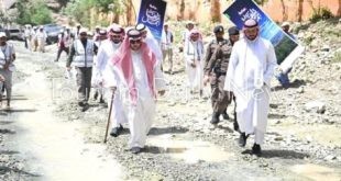 إطلاق مبادرة المشي في أحضان الطبيعة بمنتزه القمم بمحافظة بلجرشي السعودية