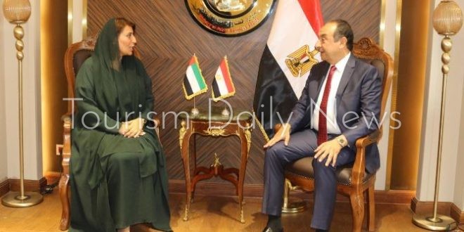 وزير قطاع الأعمال العام يستقبل سفيرة الإمارات بالقاهرة لبحث تعزيز التعاون