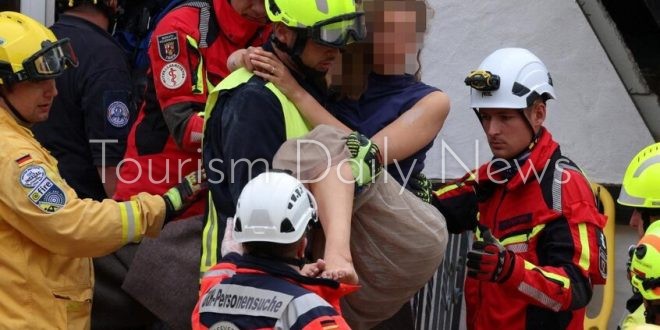 العثور على 9 قتلى وجرحي في انهيار فندق بألمانيا واستمرار البحث عن محاصرين