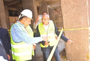 شيمي يتابع تطوير فندق شبرد ويوجه بتكثيف العمل لسرعة إنجاز المشروع
