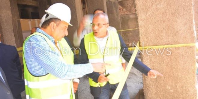 شيمي يتابع تطوير فندق شبرد ويوجه بتكثيف العمل لسرعة إنجاز المشروع