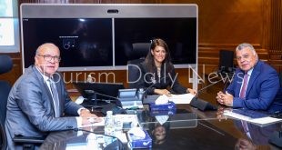 رانيا المشاط، وزيرة التخطيط والتنمية الاقتصادية والتعاون الدولي ورئيس مجلس إدارة بنك الاستثمار القومي، خلال لقائها مع أسامة صالح، رئيس مجلس إدارة شركة أيادي للاستثمار