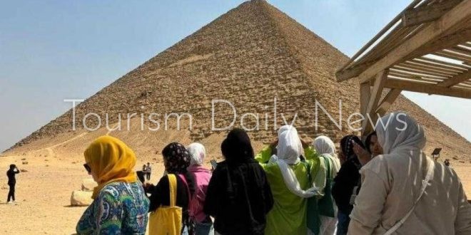 محافظة الجيزة تنظم رحلة سياحية لمزارات المنطقة الأثرية بدهشور