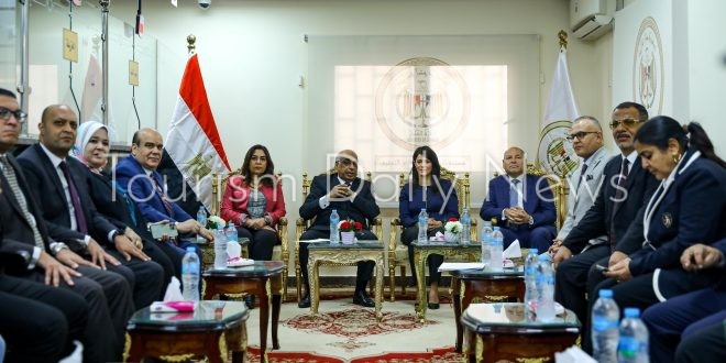 إفتتاح مأمورية الشهر العقاري والتوثيق بعين شمس بمشاركة المشاط ومنال عوض