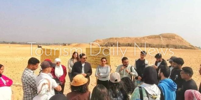 طلاب الإرشاد السياحي في مغامرة ميدانية إلى ميدوم .. تجربة فريدة من نوعها