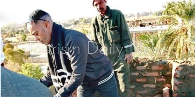الأقصر توقف أعمال بناء مخالف بمنطقة الكرنك
