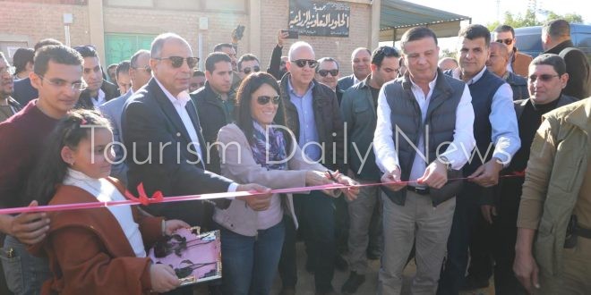 المشاط تختتم زيارتها لإلمنيا وتضع حجر أساس مدرسة الوفاء 2 وجمعية تعاونية