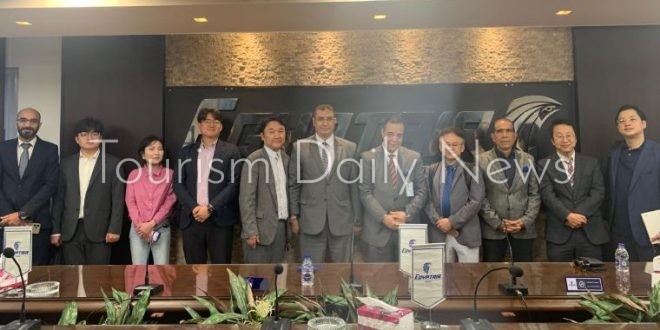 وفد كوري يزور مجمع بضائع مصر للطيران للشحن الجوي لدعم مشروع الطاقة النووية