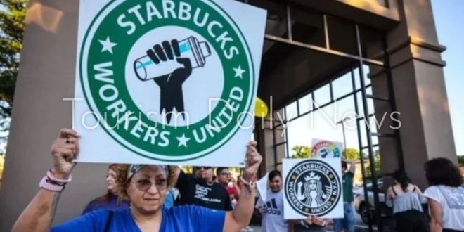 اضراب 300 فرع في ستاربكس بالولايات المتحدة للمطالبة بمفاوضات جماعية عادلة