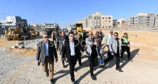 توسعة الطريق الحدائقي في الأندلس الرابط بين محور العبور وشارع التسعين