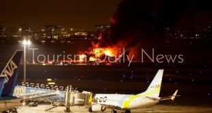 النيران تشتعل في طائرة ركاب قبل إقلاعها بأحد مطارات كوريا الجنوبية