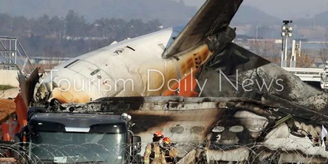 كوريا الجنوبية تصدر تقريراً حول تحطم طائرة شركة جيجو إير ومصرع 179 راكباً