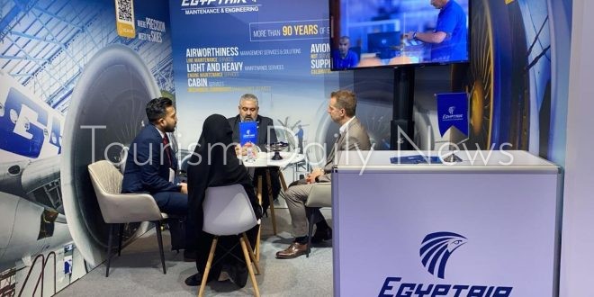 مصر للطيران تشارك في مؤتمر ومعرض صيانة وعمرة الطائرات بالشرق الأوسط 2025
