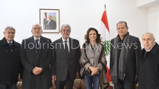 وزيرة السياحة اللبنانية تستقبل وفد اتحاد جمعيات السياحة والفنادق