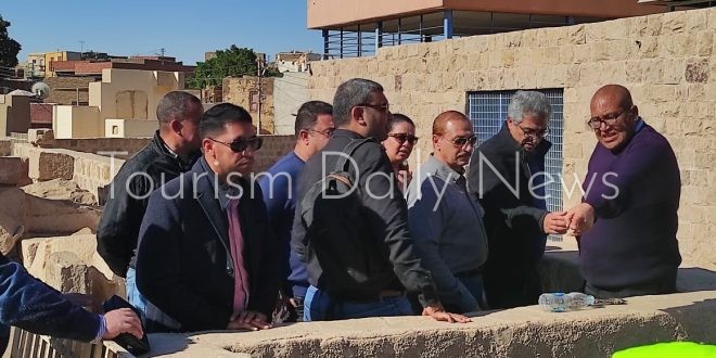 الموقف التنفيذي لأعمال ترميم وإعادة تأهيل متحف أسوان وإعداد سيناريو العرض