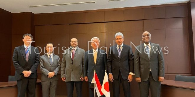 وزير السياحة يلتقي رئيس JICA اليابانية ومديريها في الشرق الأوسط ومصر