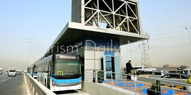 بدء التشغيل التجريبي للمرحلة الأولى من مشروع الأتوبيس الترددي BRT بالدائري