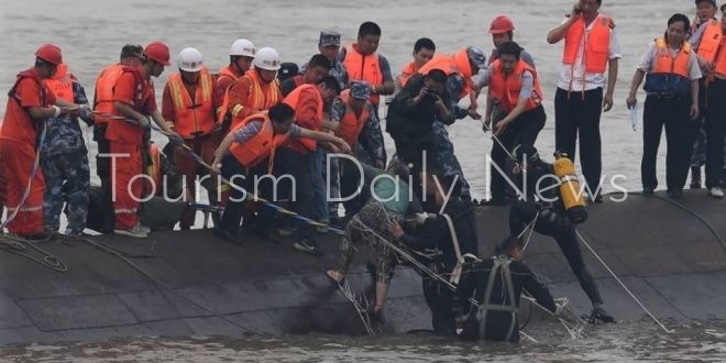 مصرع 9 في حادث مأساوي بانقلاب أربعة قوارب في نهر بمدينة تشيانشي