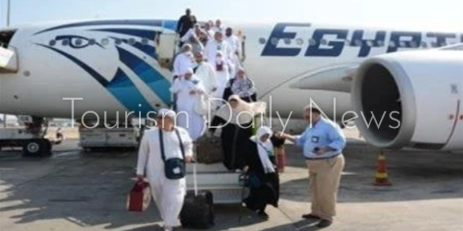 عودة حجاج بيت الله الحرام لأرض الوطن