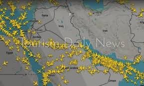 ازدحام مروري غير مسبوق بسماء السعودية في ظل تجنب الطيران بالأجواء المغلقة