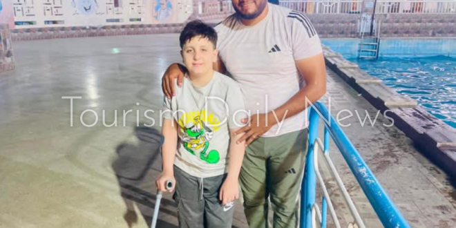 عبدالله الكحيل المجاهد الصغير يزور قلعة الرياضة في الصعيد